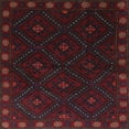 thumbnail image 1 of Ahgly Company Indoor Square Traditional Burgundy Brown Southwestern Area Rugs, 5' Square, 1 of 6