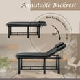 thumbnail image 4 of Thanaddo Adjustable Pu Leather Massage Table w/ Removable Headrest, 73" x27.5”, Black, 4 of 8