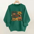 thumbnail image 7 of Womens Thanksgiving Day Sweatshirts Oversized Crewneck Pullover Tops Cute Floral Pumpkin Graphic Shirts Drop Shoulder Long Sleeve Fashion Sweatshirt Casual Loose Hoodies Sweater Holiday Clothes, 7 of 7