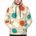 thumbnail image 2 of Bingfone Vintage Bowling Men's Drawstring Hoodie Long Sleeve Pocket Sweatshirts-X-Large, 2 of 6