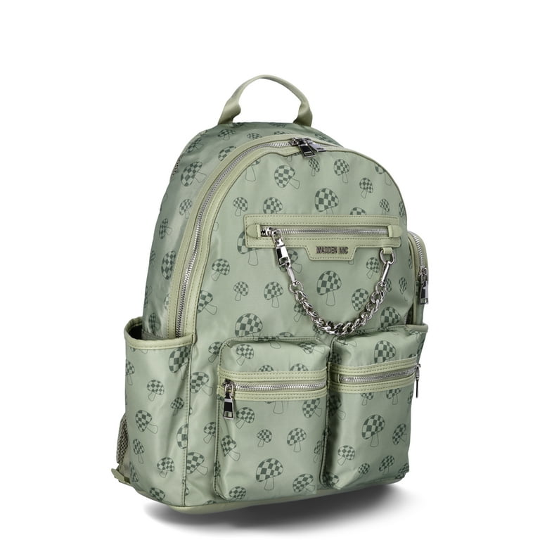 ◆OTZ SHOES◆ Murphy's Padded Backpack FLOTEF4B06 Madden NYC Women's Laptop Backpack, Olive Green/Mushroom