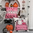 thumbnail image 3 of Halloween Pillow Covers 20x20 inch Set of 4 Black and White Ghost Pumpkins Decoration Outdoor Pillow Cases Black Throw Pillow Covers Decor for Sofa Bed Outdoor Car, 3 of 6
