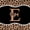 Black Brown E, variant on Manfei Leopard Print Bow Letter K Print Quilt Full for Girls, Black Brown Initial Bows Full Bedspread Sets
