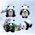thumbnail image 2 of 8 piezas de llavero novedoso, llavero encantador con forma de panda, llavero con forma de animal, llavero bonito para niñas, niños y mujeres, 2 of 3
