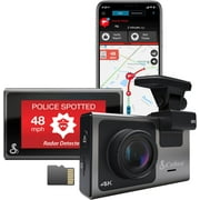 Cobra SC 400 4K Dash Cam: 3" Touchscreen, Live Alerts, Apple CarPlay & Android Auto Compatible Dash Camera (New)