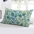 thumbnail image 5 of Palm Leaves Throw Pillow Cover 20 x 26 Inch Decorative Pillow Cover Green Blue Tropical Plants Summer Country Lumbar Pillowcase Seasonal Rectangle Cushion Case for Couch Sofa Bed Living Room, 5 of 7