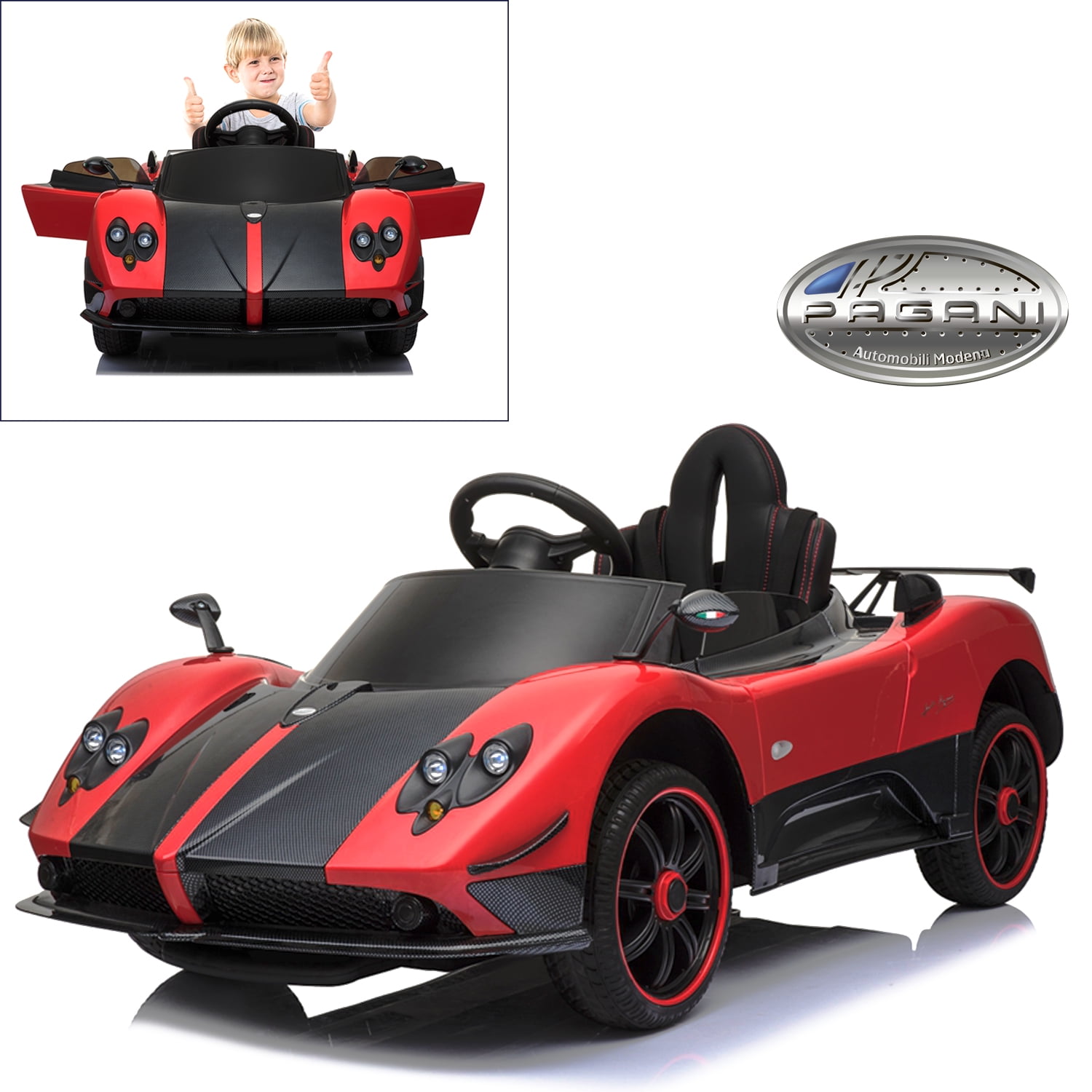 Pagani Zonda R Roadster Electric Ride On Car With Remote Control Power Seat For Kids 12v Power Battery Official Licensed Kid Car To Drive With 2 4g