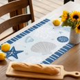 thumbnail image 3 of Placemats Set of 6, Navy Blue Starfish Shell Place Mats Ocean Jellyfish Coral Stripe Tablemats Washable Placemat Table Decoration for Kitchen Table Dinner Party Home Decor Indoor Outdoor 13x19 Inch, 3 of 9