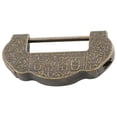 thumbnail image 4 of Antique Lock with Retro Pattern Chinese Style Style Lock Ingot-shaped Padlock for Drawer Cabinet Doors Filing Cabinets Jewelry Boxes, 4 of 9