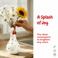thumbnail image 5 of Handcrafted Resin Long Neck Chicken Vase, Colorful Cartoon Rooster Sculpture, 2-in-1 Flower Vase & Desk Decor, Lightweight Novelty Home Accent(White), 5 of 8