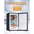 thumbnail image 4 of GGTB 3.0 Cu.ft Compact Upright Freezer, Mini Freezer with Reversible Door & Removable Shelves, Adjustable Thermostat, Silver, 4 of 7