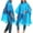 Blue, variant on Sentmoon Lightweight Rain Jacket Women Long Sleeve Womens Rain Coat Solid Color Outdoor Waterproof Adult Ponchos with Hood for Hiking, Camping & Everyday Use Free Size