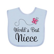 Inktastic Worlds Best Niece Girls Baby Bib