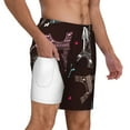 thumbnail image 3 of Gaeub Eiffel Tower Mens Swim Trunks Stretch Beach Shorts Quick Dry for Men Swim Shorts Swimwear with Pockets- 3X-Large, 3 of 9