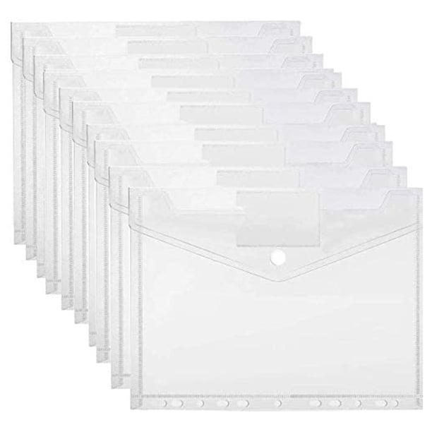 Carpeta De Documentos A4 De , Carpeta De Documentos De 11 Agujeros, Carpeta De Documentos De Borde, Organizador De Documentos A Prueba De Agua20 Piezas Noticed EL016343-00