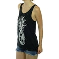 thumbnail image 2 of Shop Delfina Women's Artsy Pattern Pineapple Print Graphic Summer Racerback Tank, 2 of 4