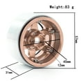 thumbnail image 3 of Aluminum Alloy Wheel Rim Beadlock Wheel Rims Hub 4pcs Replacement for 1/10 TRX4 Axial SCX10 90046 SCX10 III AXI03007 AXI03003 RC Car, 3 of 7