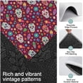 thumbnail image 3 of Purple Colorful Skull Flower Pattern Kitchen Rugs Sets Of 3,Kitchen Runner Rugs Non Skid Washable,Decorative Kitchen Floor Mats for Kitchen,Sink,Laundry,17"x30"+ 17"x47" + 17"x59", 3 of 6