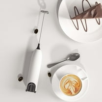 Handheld Milk Frother | Rechargeable Cordless Mixer | 12000rpm | 23.6x3.2cm | Portable Whisk for Coffee Cream Eggs Batter | 1 Host 1 Mixing Layer Included