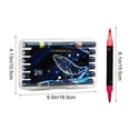 thumbnail image 3 of HCBY Two-Tone Glitter Marker, Plastic yet Smooth Writing Pen, High-concentration Glitter Ink, Pearlescent Metallic Stroke, Consistent Ink Output for Student Daily Note Taking, 3 of 6