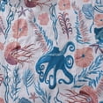 thumbnail image 3 of YIUME Men's Hawaiian Shirt Octopussy Print By Nina Leth Cotton Button-down Short Sleeve Aloha Shirt, 3 of 8