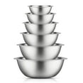 thumbnail image 1 of JoyJolt Stainless Steel Mixing Bowls - Silver, 1 of 6