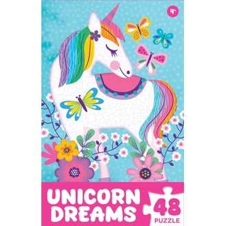 Ceaco 500-Piece Foil Unicorn Fairytales Interlocking Jigsaw Puzzle