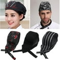 thumbnail image 3 of Unisex Chef Hat Adjustable Mesh Catering Baker Kitchen Restaurant Cook Work Cap Elastic Breathable Pirate Hat, 3 of 4