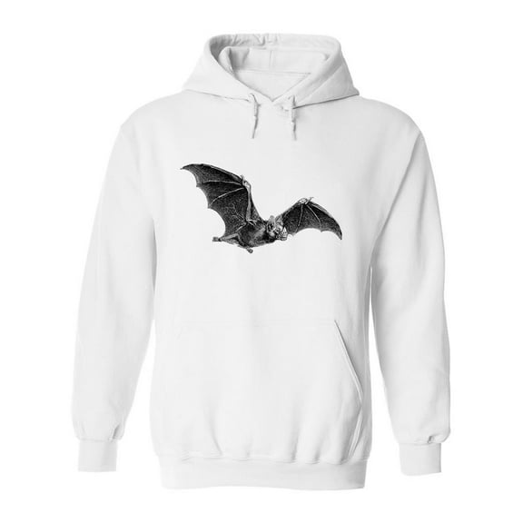 Vampire-Bat Sketch Hoodie Men -Image by Shutterstock, Male Large