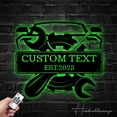 thumbnail image 4 of Handmadetneonsign Custom Garage Metal Wall Art LED Light, Custom Garage Service Station Metal Sign, 4 of 5
