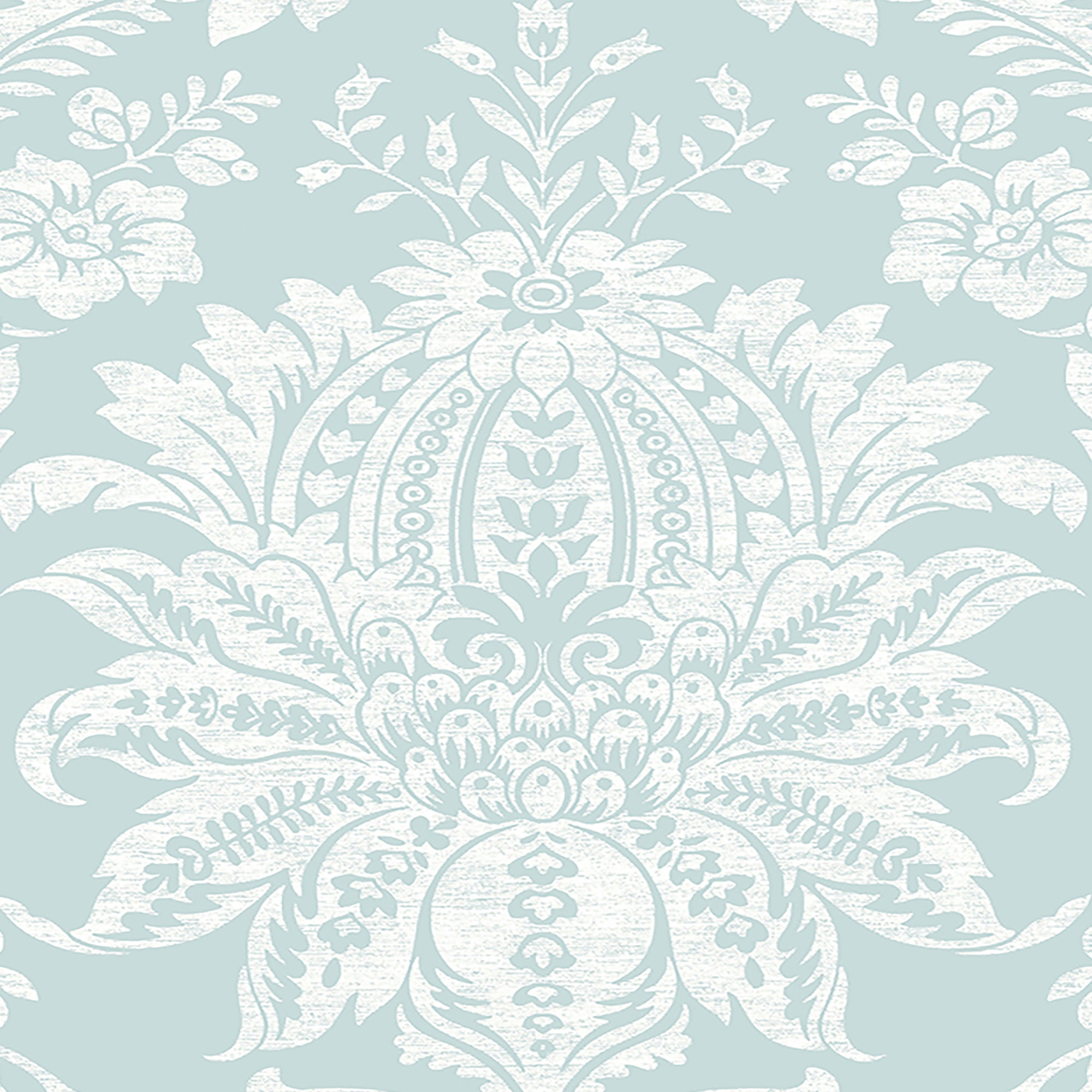 Transform Damask Duck Egg Peel and Stick Wallpaper
