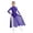 Purple, variant on Kids Girls Sparkle Lyrical Dance Dress Long Skirted Leotard Long Sleeve Modern Contemporary Dance Dress Purple 6