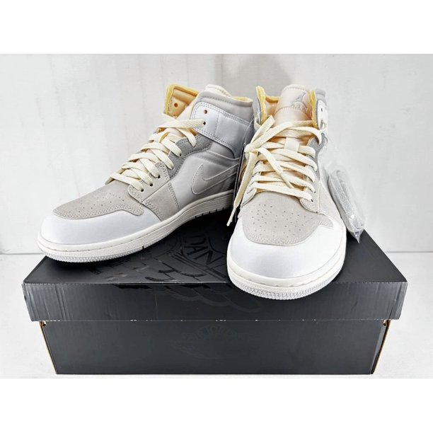 N I-K-E A i r-Jor-dan 1 MID SE CRAFT Men's Sneaker WHITE NEUTRAL Gray-PHANTOM US10