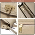 thumbnail image 3 of Outdoor Handbags and Purses for Women Genuine Leather Flap Crossbody Shoulder Bags Simple Top Handle Satchel Bags, 3 of 7