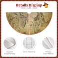 thumbnail image 3 of Sikiie Vintage World Map Nativity Christmas Tree Skirt, Jesus Christian Winter Holiday Tree Mat Decoration(30-48IN)48", 3 of 6