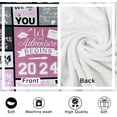 thumbnail image 4 of Graduation Gifts Blanket 50" X 60" - Graduation Decorations Class of 2024 Graduation Gifts for Her Him - Graduation Party Supplies Favors Graduation Blanket, 4 of 6