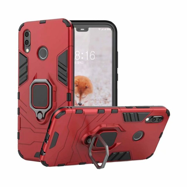 Étui de Protection Hybride Robuste Antichoc avec Support pour Huawei P20 Lite