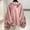 Pink, variant on Elvqul Drawstring Tops for Women Oversized Long Sleeve Hoodies Hooded Plain Loose Fit Womens Sweatshirts Pullover