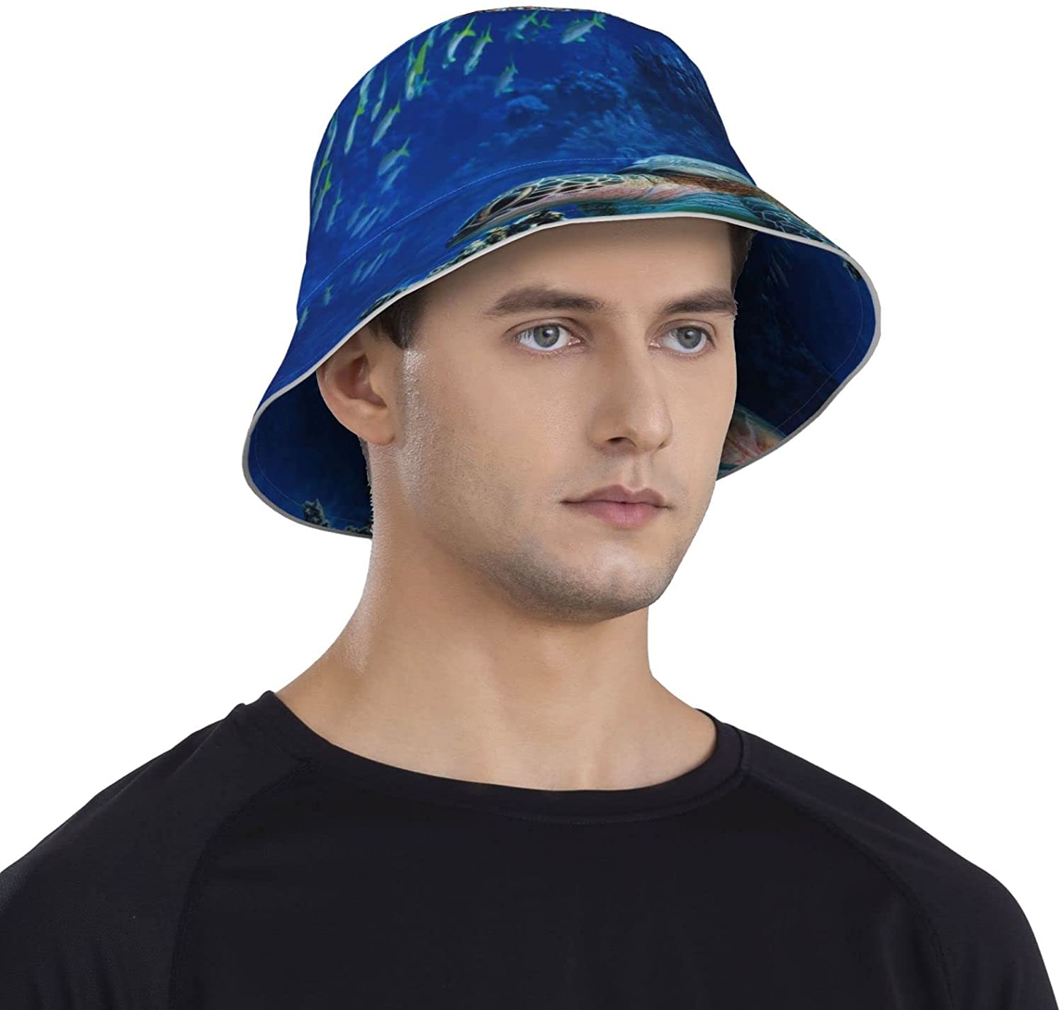 Fishes Reflective Bucket Hat Unisex 