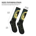 thumbnail image 4 of Pofeuu MoonNight Sky Crow Print Compression Socks for Women & Men Circulation - Best Support for Nurses,Running,Athletic,Sports, 4 of 7