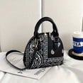 thumbnail image 3 of Mini Floral Paisley Dome Bag - Premium PU Leather Crossbody & Shoulder Handbag with Secure Zipper Closure - Exuding Effortless Style and Sophistication for Daily Use, 3 of 6