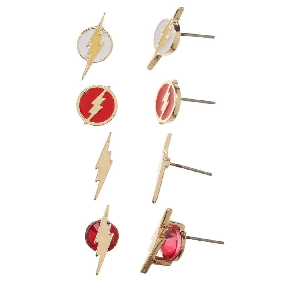 Flash Earrings DC Flash Icon Pack New Licensed eg6r8hdco