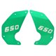 thumbnail image 1 of 2 piezas de placa de panel de marco de cubierta lateral de motocicleta de repuesto para Kawasaki Vulcan S 650 2015‑2021Verde, 1 of 20