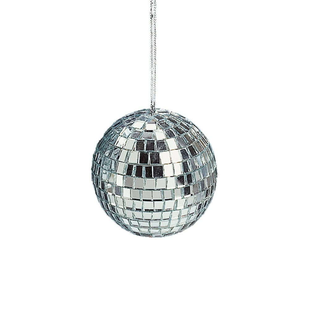 Pack of 6 Mirrored Glass Disco Ball Christmas Ornaments 2.75" (70mm