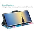 thumbnail image 5 of For Samsung Galaxy Note 9 Case, Cute Flip Folio [Kickstand] Pu Leather Wallet Case with ID & Card Slots & Pocket Phone Case Cover for Girls Women - Blue Butterfly, 5 of 5