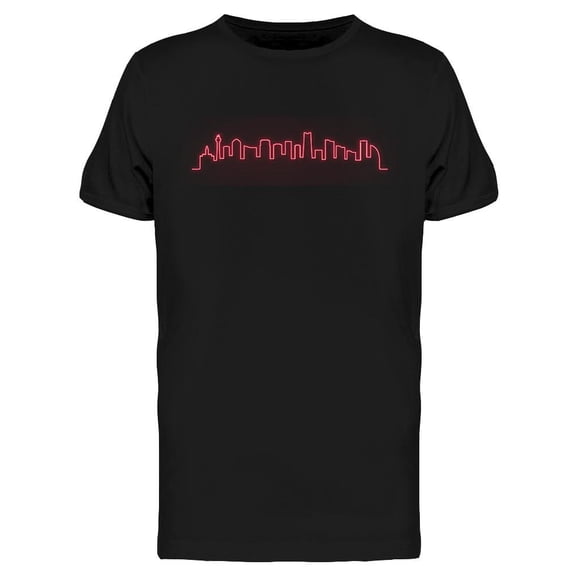 Red Neon Yokohama City T-Shirt Men -Image by Shutterstock, Male Small