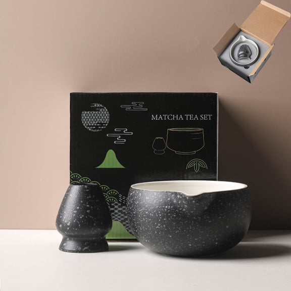 Matcha Kit - Premium Matcha Whisk Set, Ideal Matcha Tea Set for Home (Matte Black)