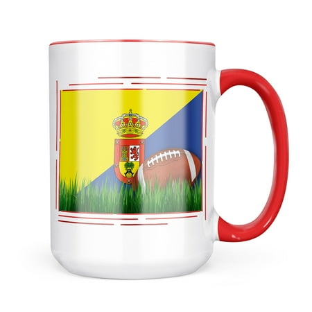 

Neonblond Football with Flag Gran Canaria (Spain) Mug gift for Coffee Tea lovers