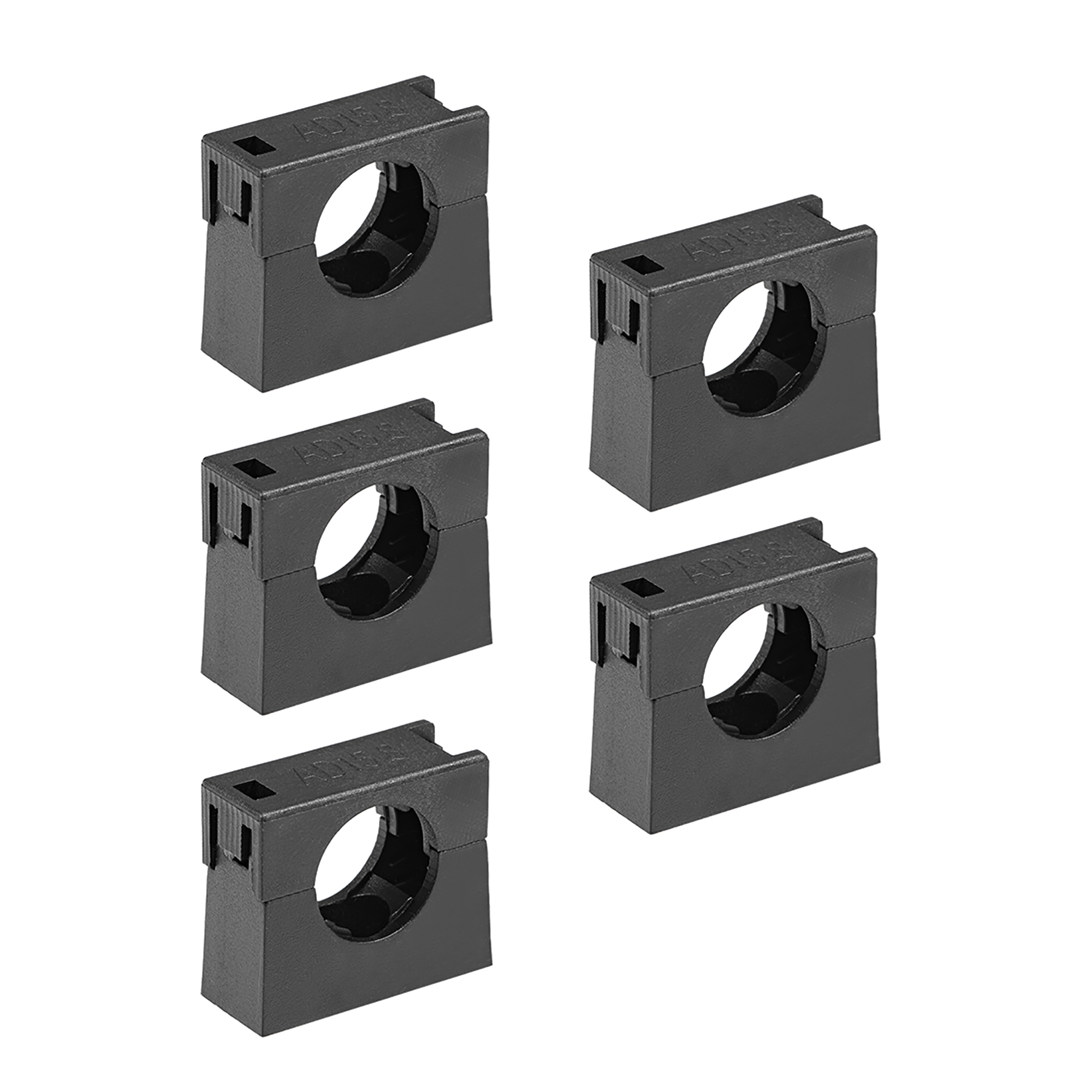 Uxcell AD15.8 Plastic Corrugated Tube Holder Mounting Bracket Pipe Clamps with Double Struts 5