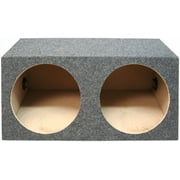subwoofer box Dual 12 Sealed Hatch Subwoofer Enclosure Loudspeaker Cabinet, Gray Carpet